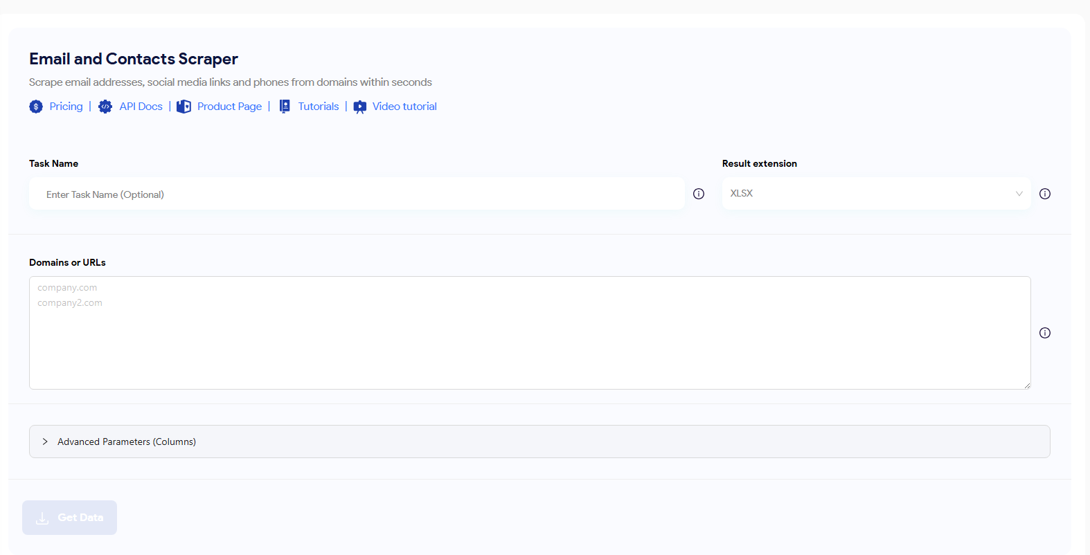 task configuration