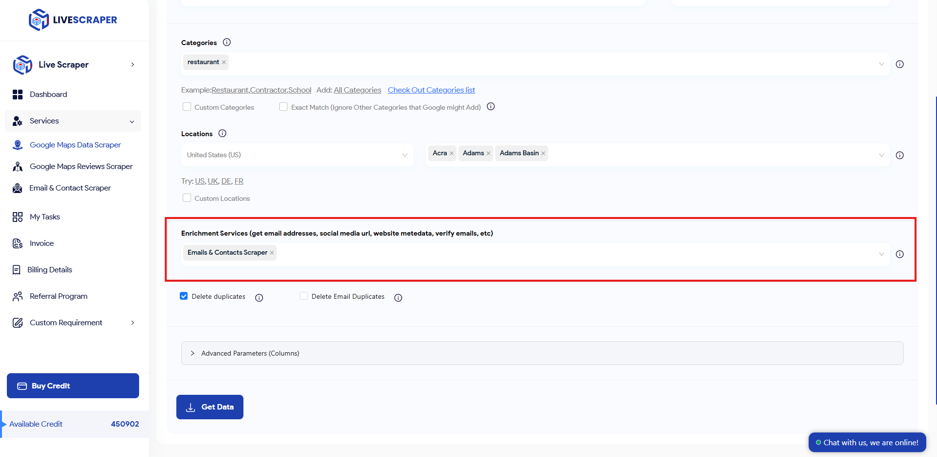 Emails & Contacts Scraper